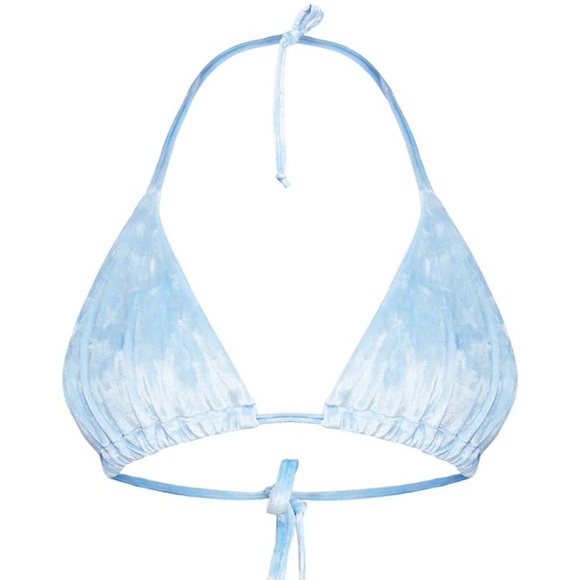 🛑 Pretty Little Thing x Saweetie Baby Blue Velvet Set - Picture 3 of 5